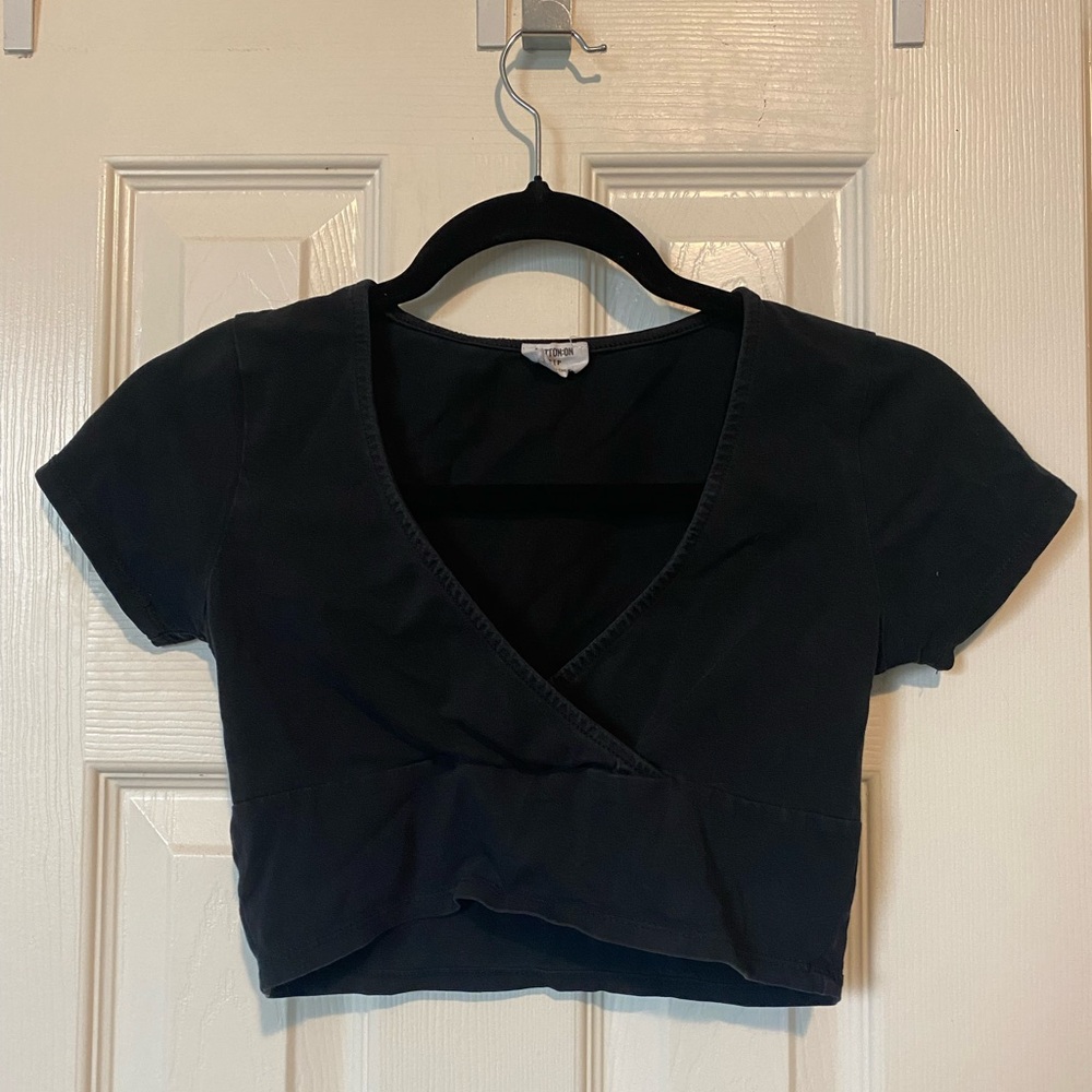 Black Crop Top - Cotton On